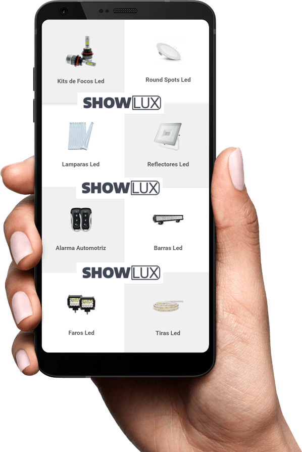 Productos ShowLUX en iPhone App