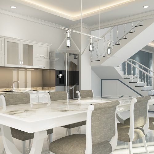 Iluminación ambiental de cocina moderna spots led - ShowLUX